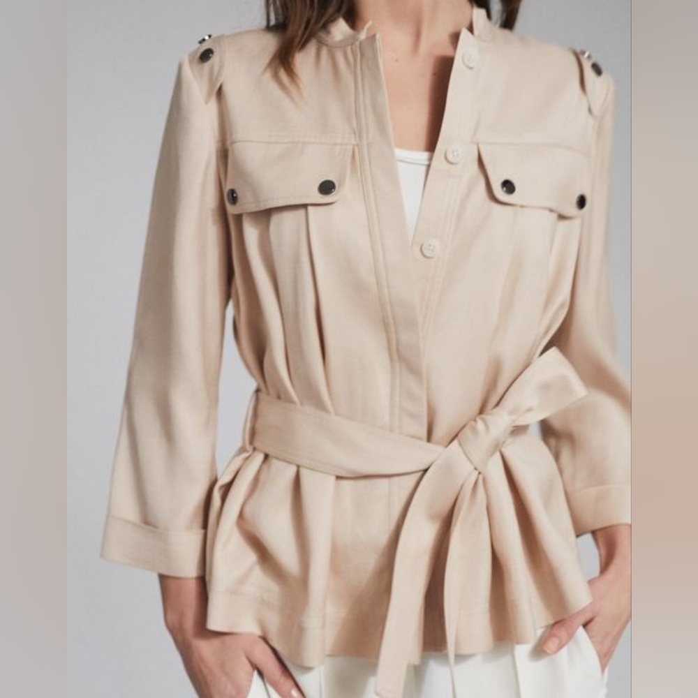 NWT REISS | $330 Olivia Utility Shirt Jacket - Picture 2 of 9